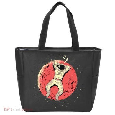 Astronaut Sleeping On Moon Tote Bag
