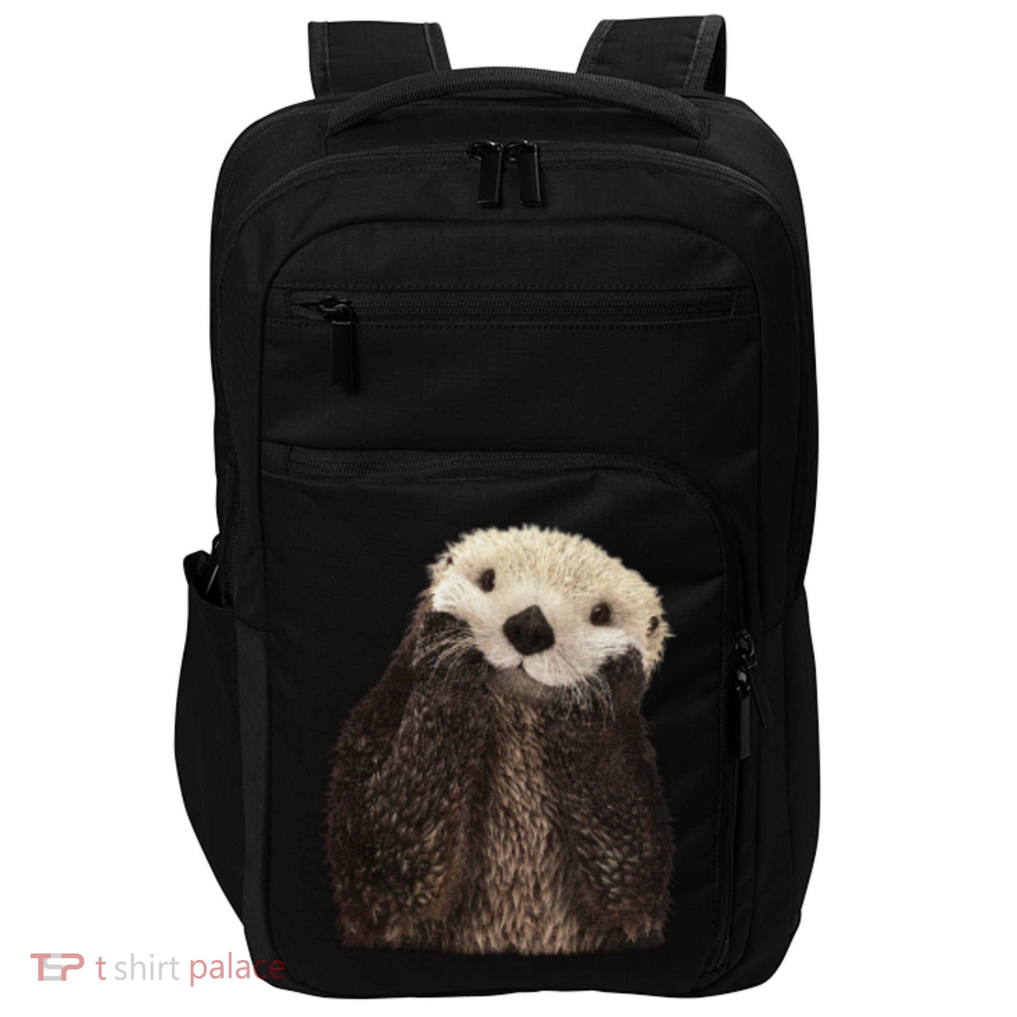 Adorable Sea Otter Gift Impact Tech Backpack