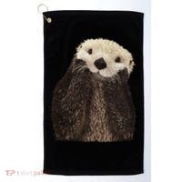 Adorable Sea Otter Gift Golf Towel thumb 0