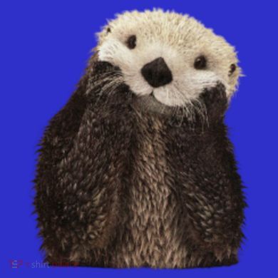 Adorable Sea Otter Gift Button