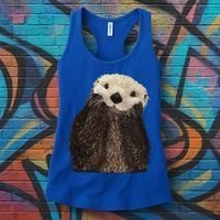 Adorable Sea Otter Gift Women's Tank Top thumb 3