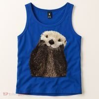 Adorable Sea Otter Gift Tank Top thumb 2