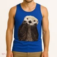 Adorable Sea Otter Gift Tank Top thumb 3