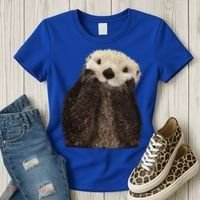 Adorable Sea Otter Gift Women's T-Shirt thumb 3