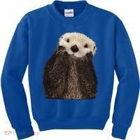 Adorable Sea Otter Gift Kids Sweatshirt thumb 0