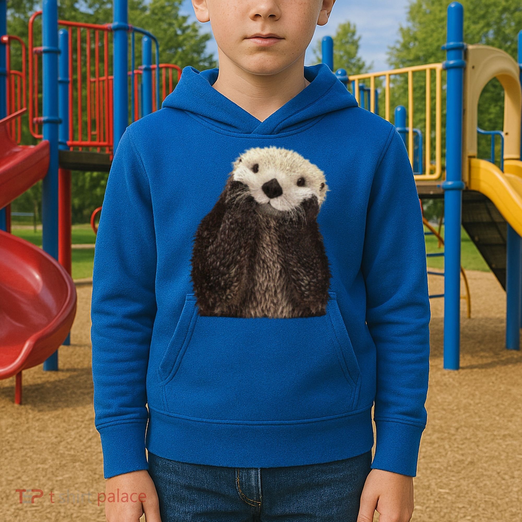Adorable Sea Otter Gift Kids Hoodie