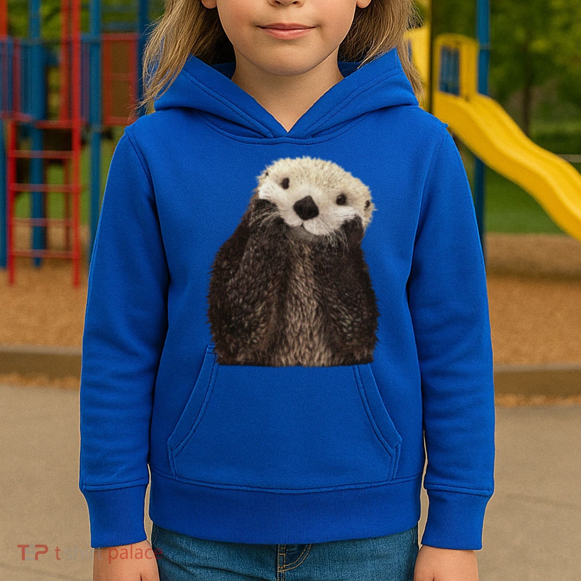 Adorable Sea Otter Gift Kids Hoodie