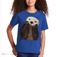 Adorable Sea Otter Gift Kids T-Shirt thumb 2