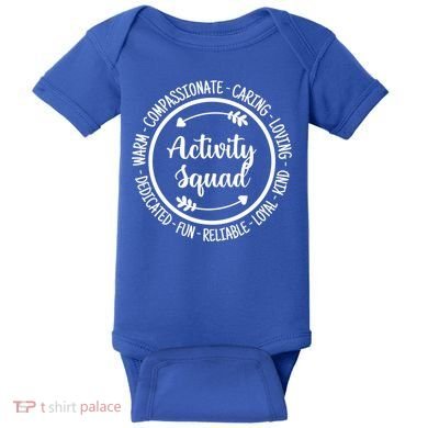 Activity Squad Office Staff Team Appreciation Meaningful Gift Baby Bodysuit