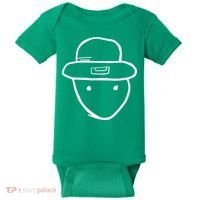 Amateur Sketch Of Mobile Alabama Leprechaun Stpatricks Day Baby Bodysuit thumb 0