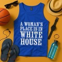 A S Place Is In The White House President Gift Tank Top thumb 4