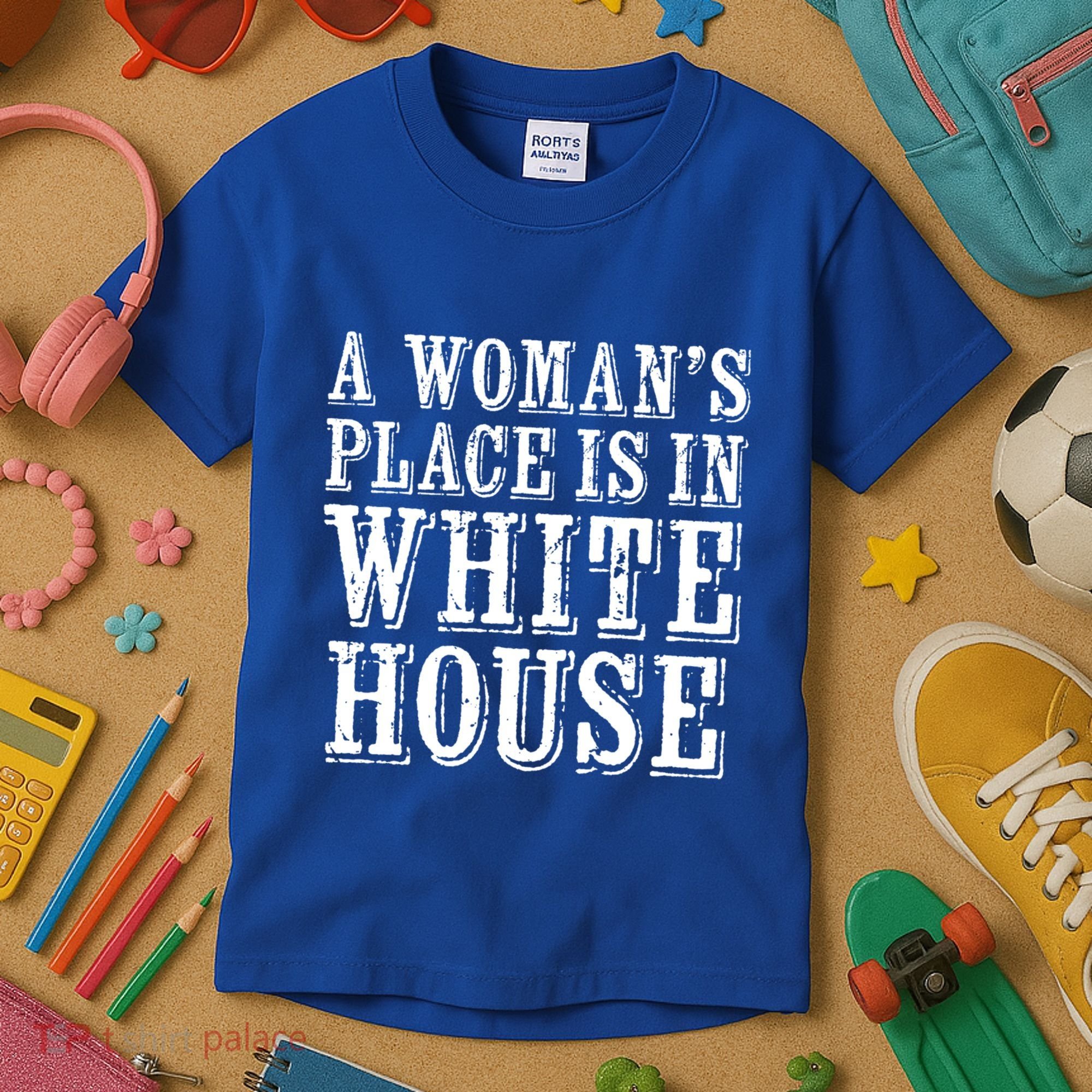 A S Place Is In The White House President Gift Kids T-Shirt