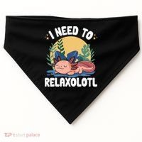 Axolotl Sleeping Pajamas I Need To Relaxalotl  USA-Made Doggie Bandana thumb 0