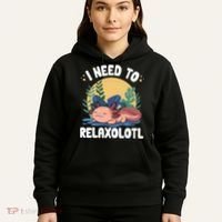 Axolotl Sleeping Pajamas I Need To Relaxalotl  Hoodie thumb 5