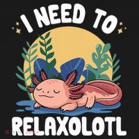 Axolotl Sleeping Pajamas I Need To Relaxalotl  Hoodie thumb 7