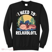 Axolotl Sleeping Pajamas I Need To Relaxalotl  Sweatshirt thumb 0