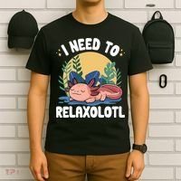 Axolotl Sleeping Pajamas I Need To Relaxalotl  T-Shirt thumb 6