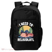 Axolotl Sleeping Pajamas I Need To Relaxalotl  Backpack thumb 0