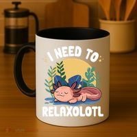 Axolotl Sleeping Pajamas I Need To Relaxalotl  Coffee Mug thumb 4