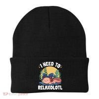 Axolotl Sleeping Pajamas I Need To Relaxalotl  Beanie thumb 0