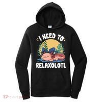 Axolotl Sleeping Pajamas I Need To Relaxalotl  Women's Hoodie thumb 0