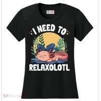 Axolotl Sleeping Pajamas I Need To Relaxalotl  Women's Cooling Performance Crew T-Shirt thumb 0