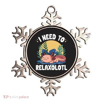 Axolotl Sleeping Pajamas I Need To Relaxalotl  Ornament
