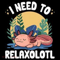 Axolotl Sleeping Pajamas I Need To Relaxalotl  Ornament thumb 1
