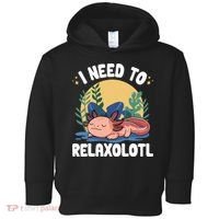 Axolotl Sleeping Pajamas I Need To Relaxalotl  Toddler Hoodie thumb 0