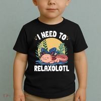 Axolotl Sleeping Pajamas I Need To Relaxalotl  Toddler T-Shirt thumb 2