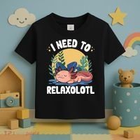 Axolotl Sleeping Pajamas I Need To Relaxalotl  Toddler T-Shirt thumb 3