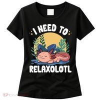 Axolotl Sleeping Pajamas I Need To Relaxalotl  Women's T-Shirt thumb 0