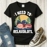 Axolotl Sleeping Pajamas I Need To Relaxalotl  Women's T-Shirt thumb 3