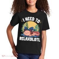 Axolotl Sleeping Pajamas I Need To Relaxalotl  Kids T-Shirt thumb 2