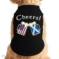 American Scottish Patriot US Flag Beer Drinks Scotland Grown Doggie Tank thumb 0