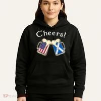 American Scottish Patriot US Flag Beer Drinks Scotland Grown Hoodie thumb 5