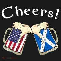 American Scottish Patriot US Flag Beer Drinks Scotland Grown Hoodie thumb 7