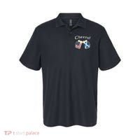 American Scottish Patriot US Flag Beer Drinks Scotland Grown Polo thumb 0