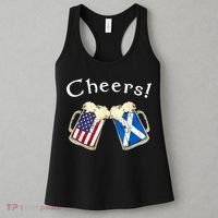 American Scottish Patriot US Flag Beer Drinks Scotland Grown Women's Tank Top thumb 3