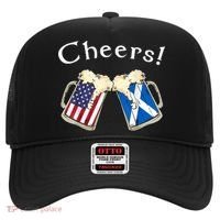 American Scottish Patriot US Flag Beer Drinks Scotland Grown Hat thumb 0