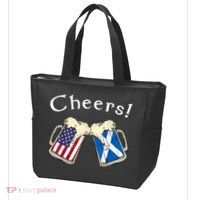 American Scottish Patriot US Flag Beer Drinks Scotland Grown Tote Bag thumb 3