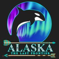 Alaska State Pride Alaska Northern Lights Alaskan Orca Whale Hat thumb 2