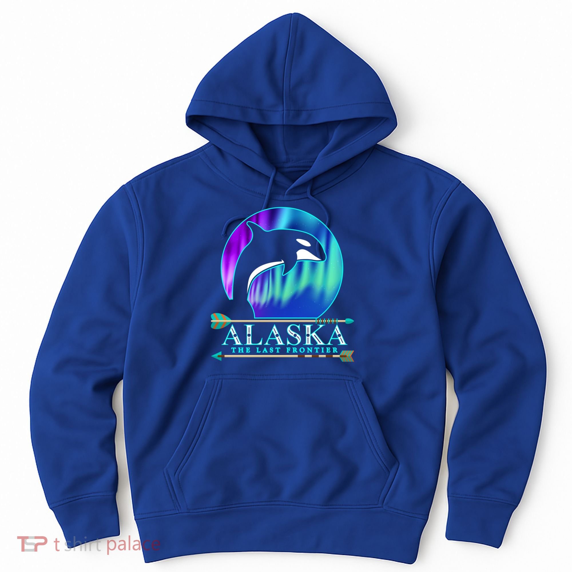 Alaska State Pride Alaska Northern Lights Alaskan Orca Whale Hoodie