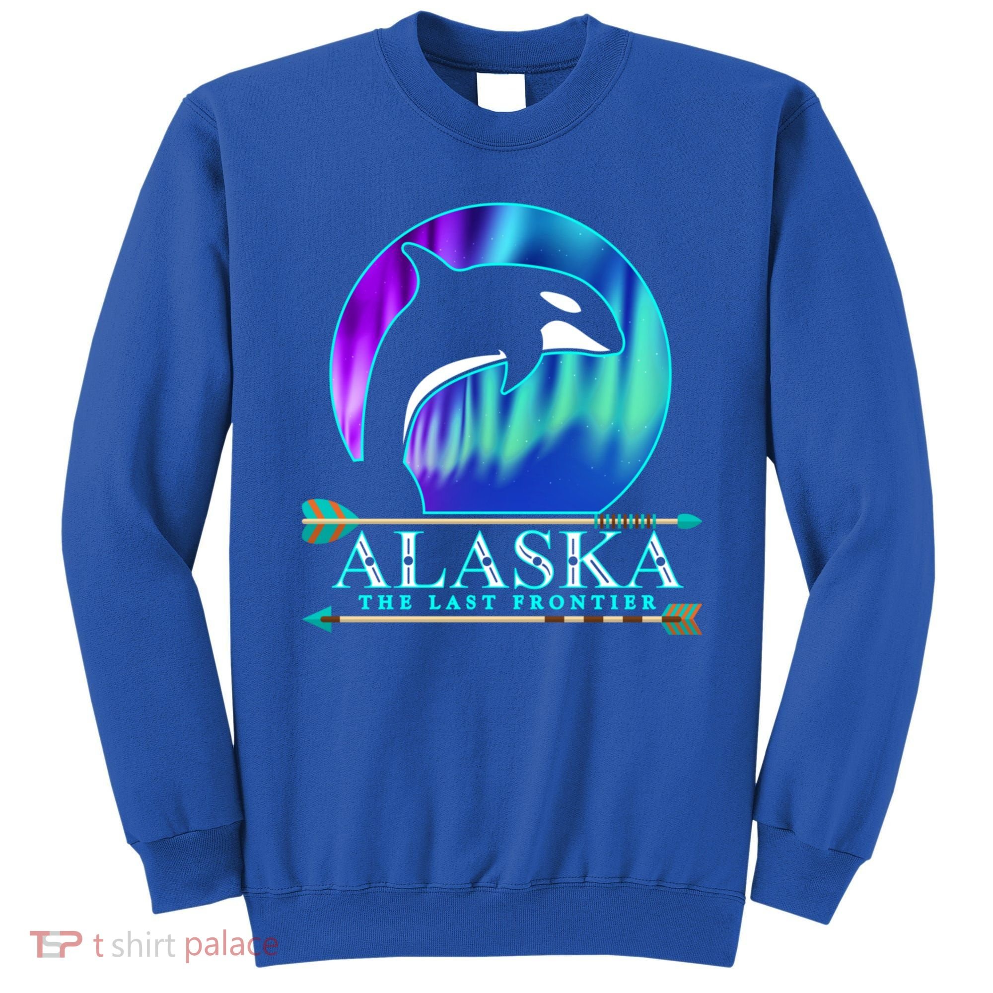Alaska State Pride Alaska Northern Lights Alaskan Orca Whale Sweatshirt