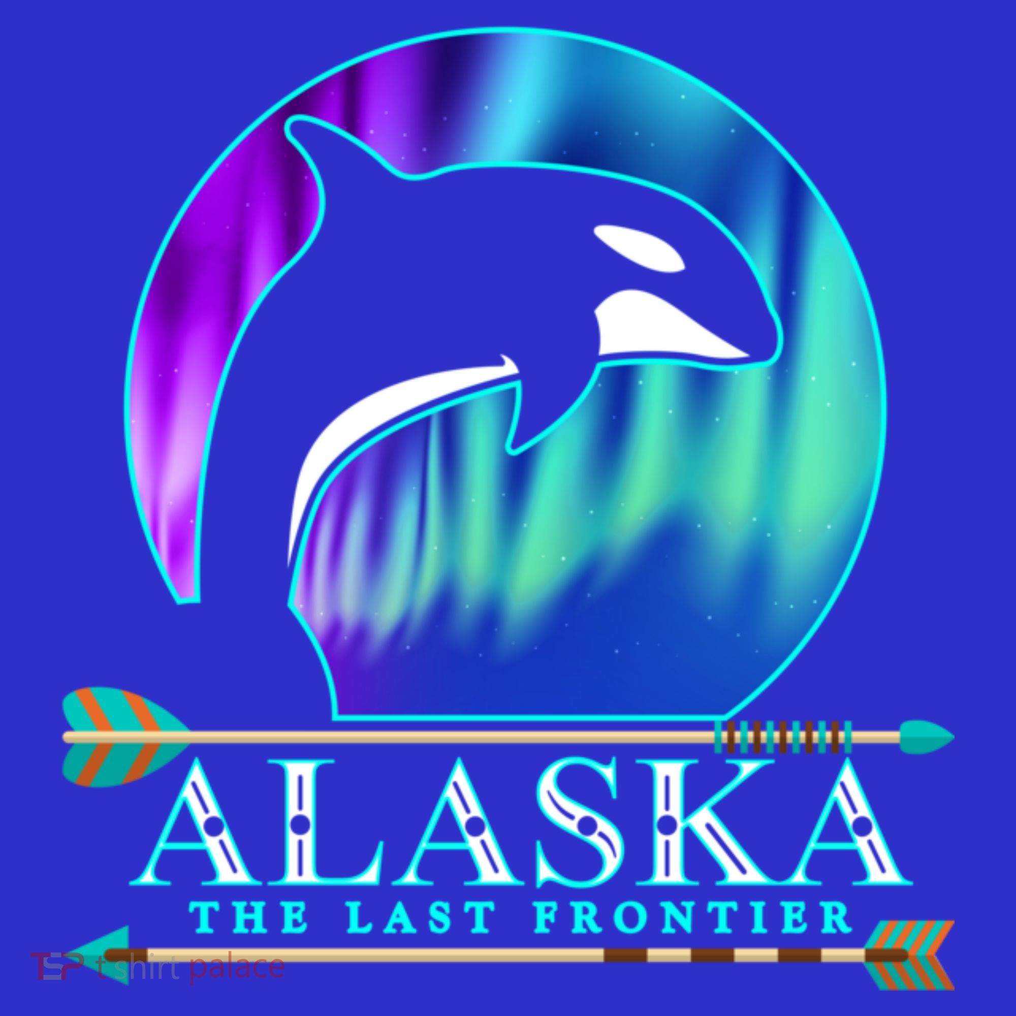 Alaska State Pride Alaska Northern Lights Alaskan Orca Whale Baby Bodysuit