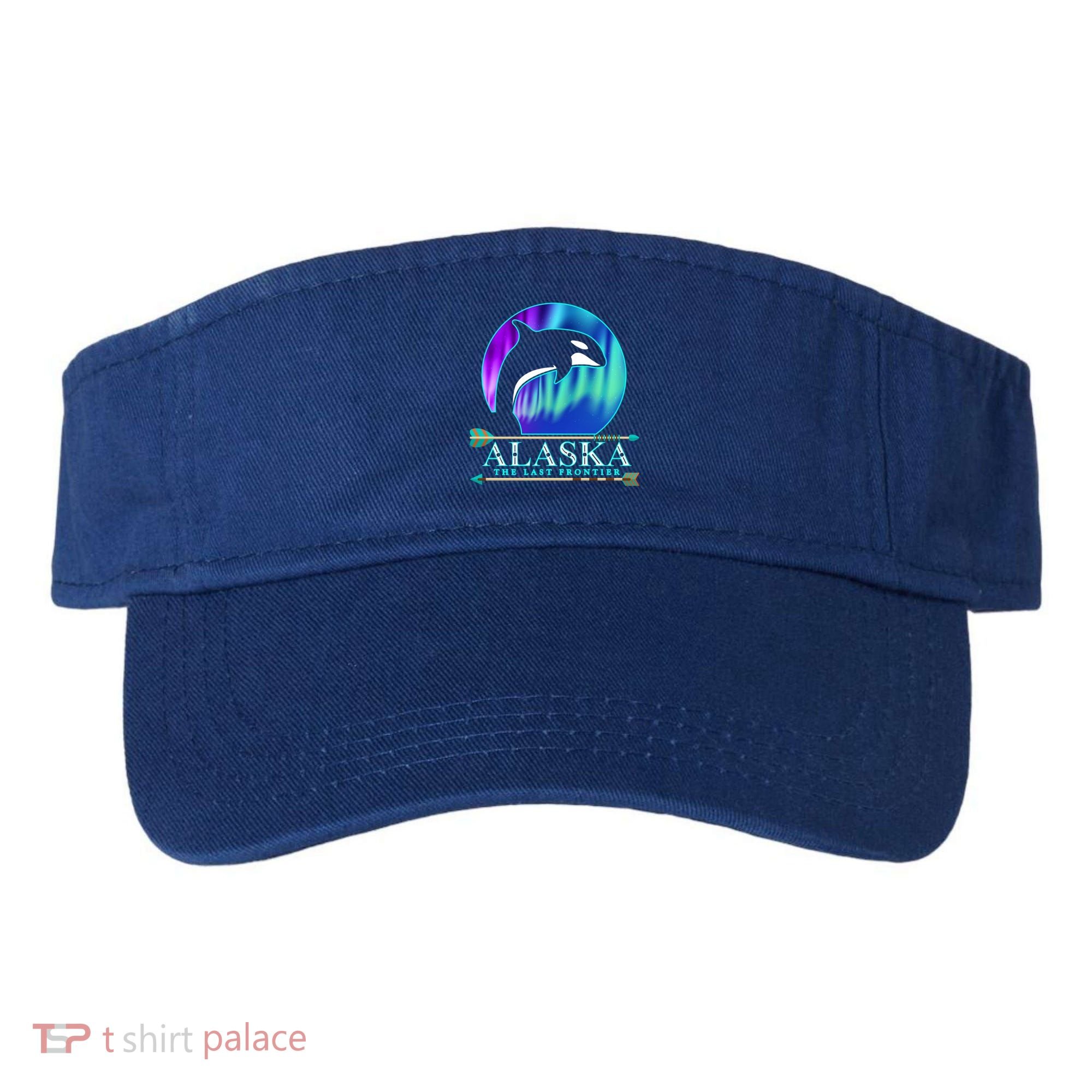 Alaska State Pride Alaska Northern Lights Alaskan Orca Whale Visor