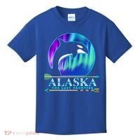 Alaska State Pride Alaska Northern Lights Alaskan Orca Whale Kids T-Shirt thumb 0