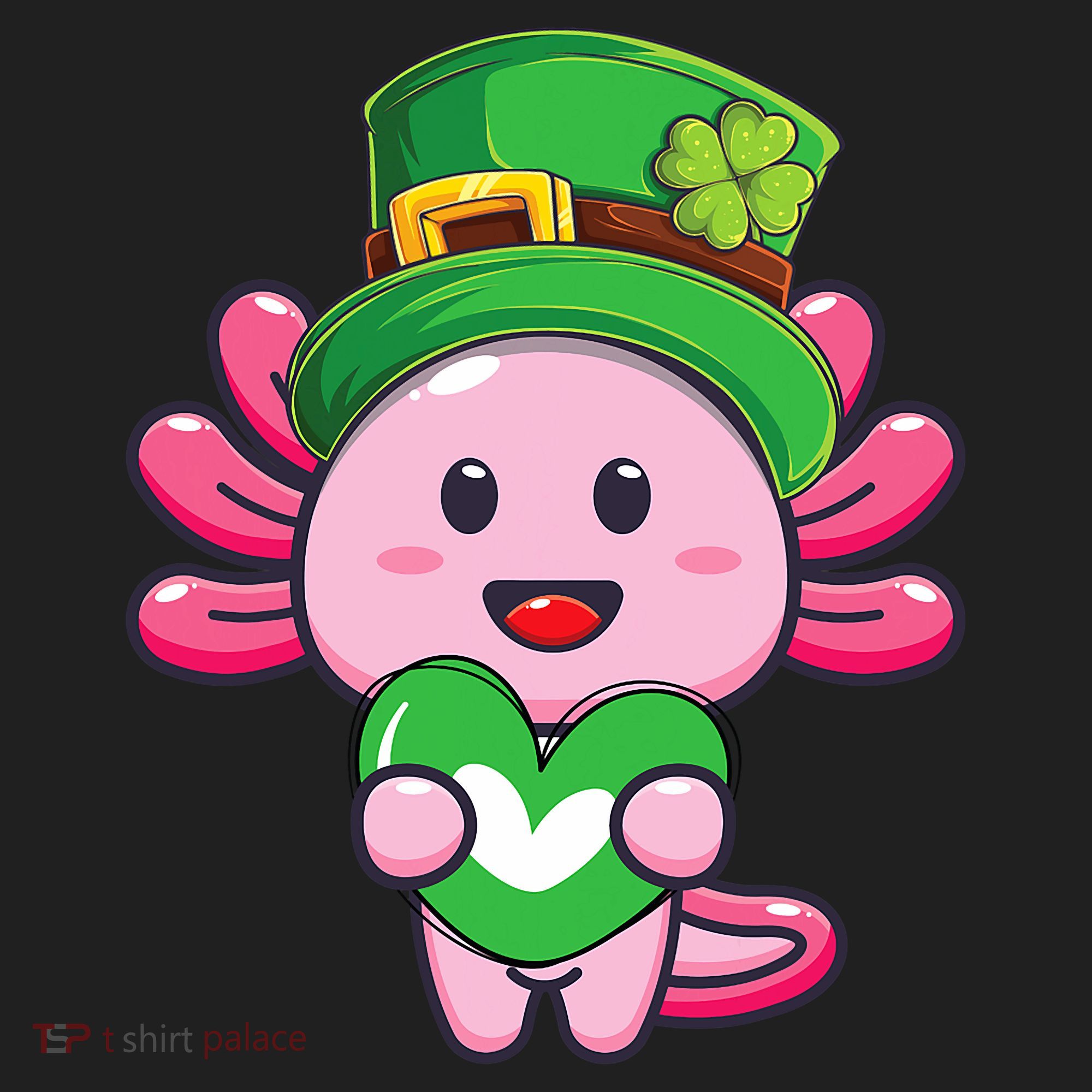 Axolotl Saint Patricks Day Axolotl St Patrick Women's Sweatshirt