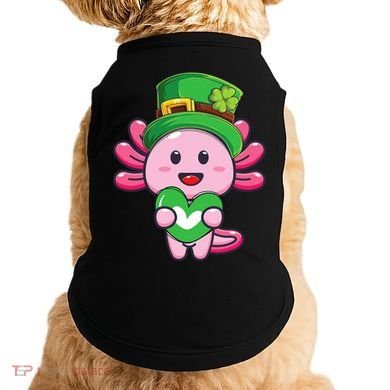 Axolotl Saint Patricks Day Axolotl St Patrick Doggie Tank