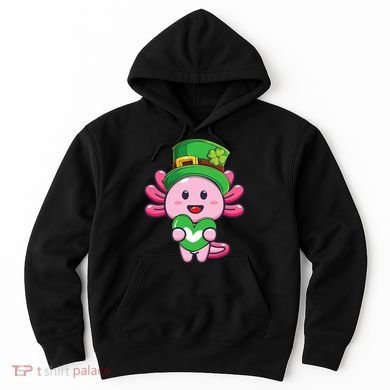 Axolotl Saint Patricks Day Axolotl St Patrick Hoodie